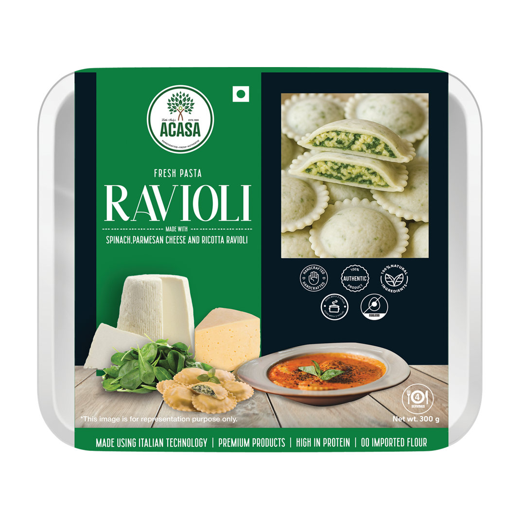 Little Italy's Acasa Fresh Pasta Ravioli Spinach 300g